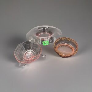 VNTG Set Of 4 Pc Pink Glassware‎